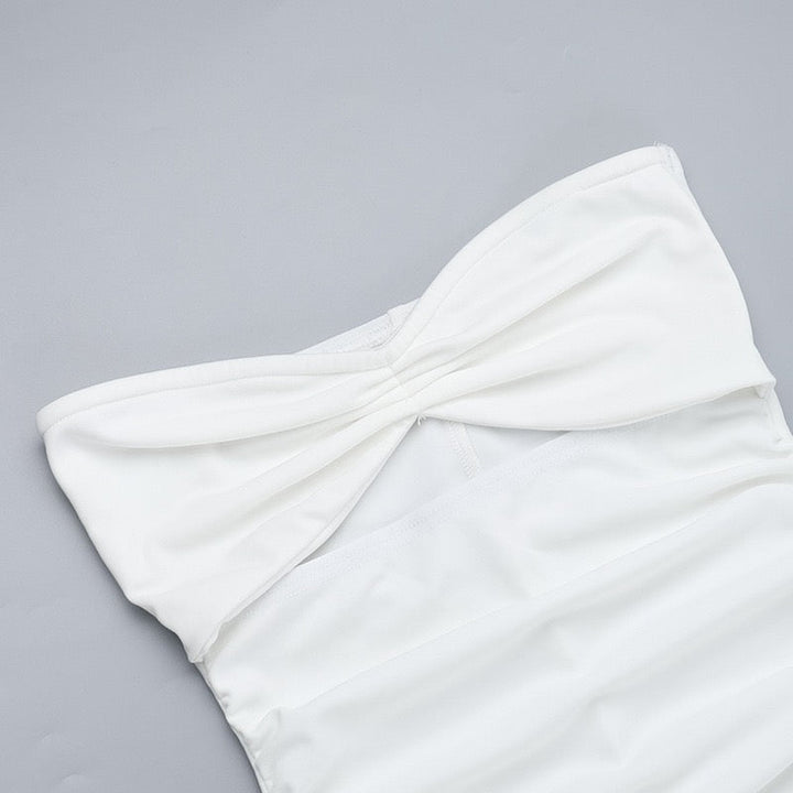 Strapless maxi dress with open design - Junha