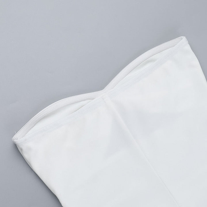 Strapless maxi dress with open design - Junha