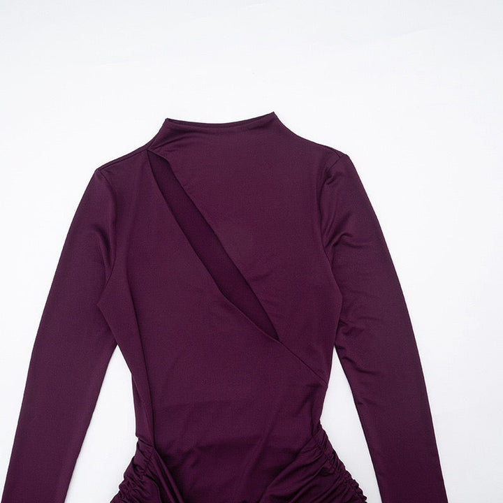 Maxi dress with opening and tie design - Sana