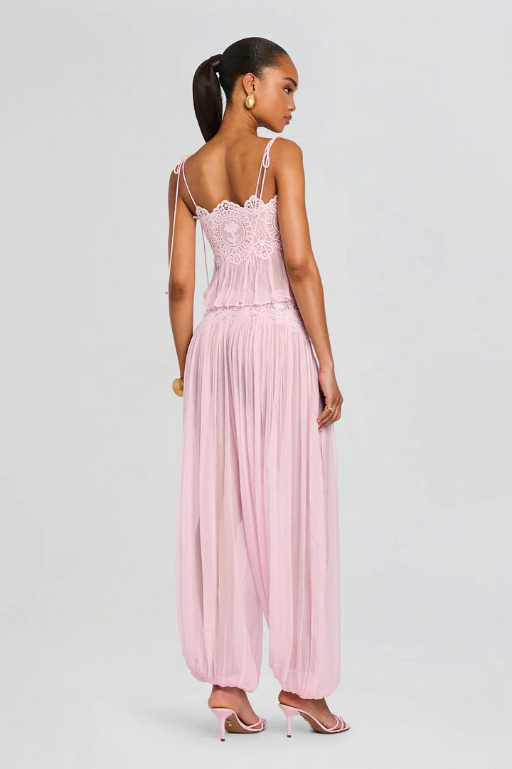 Manara two-piece chiffon set with a unique design