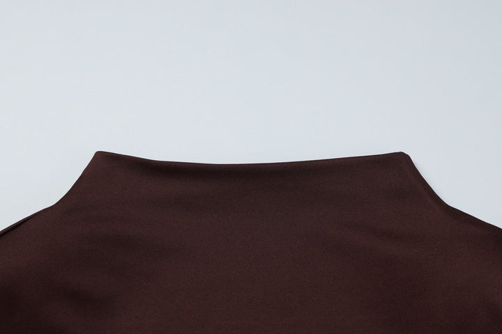 Maxi dress with pleats and buckle design - Barel