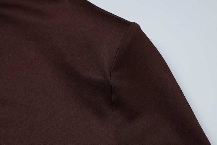 Maxi dress with pleats and buckle design - Barel