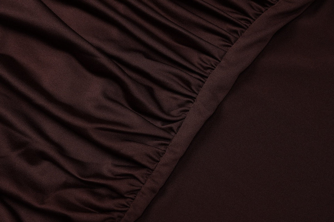 Maxi dress with pleats and buckle design - Barel