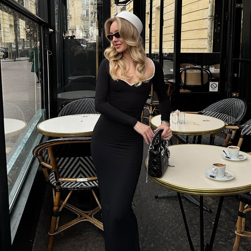 Slim-fitting maxi dress - Kim