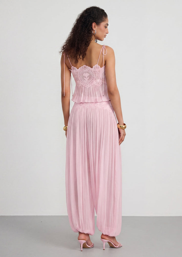 Manara two-piece chiffon set with a unique design