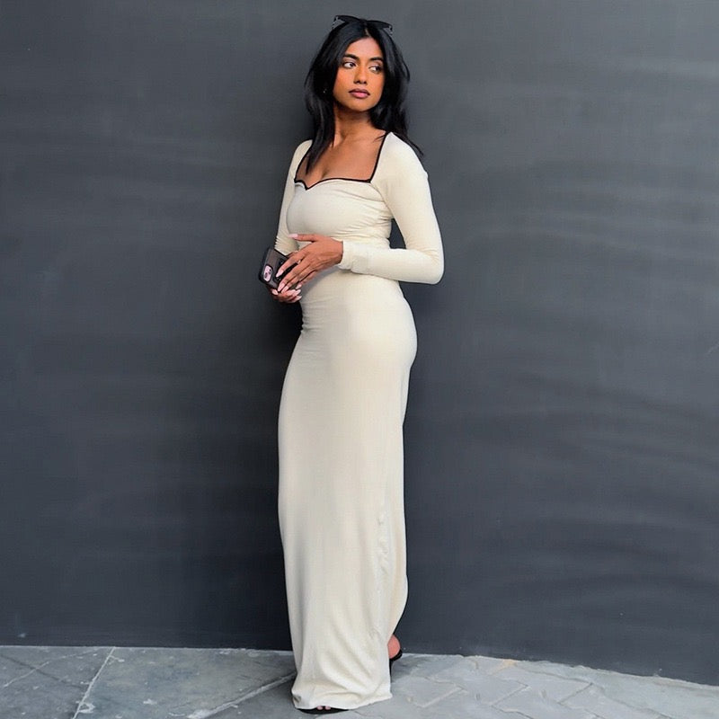 Slim-fitting maxi dress - Kim