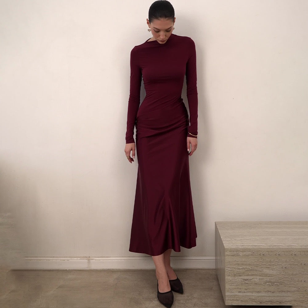 Satin maxi dress - Shiri