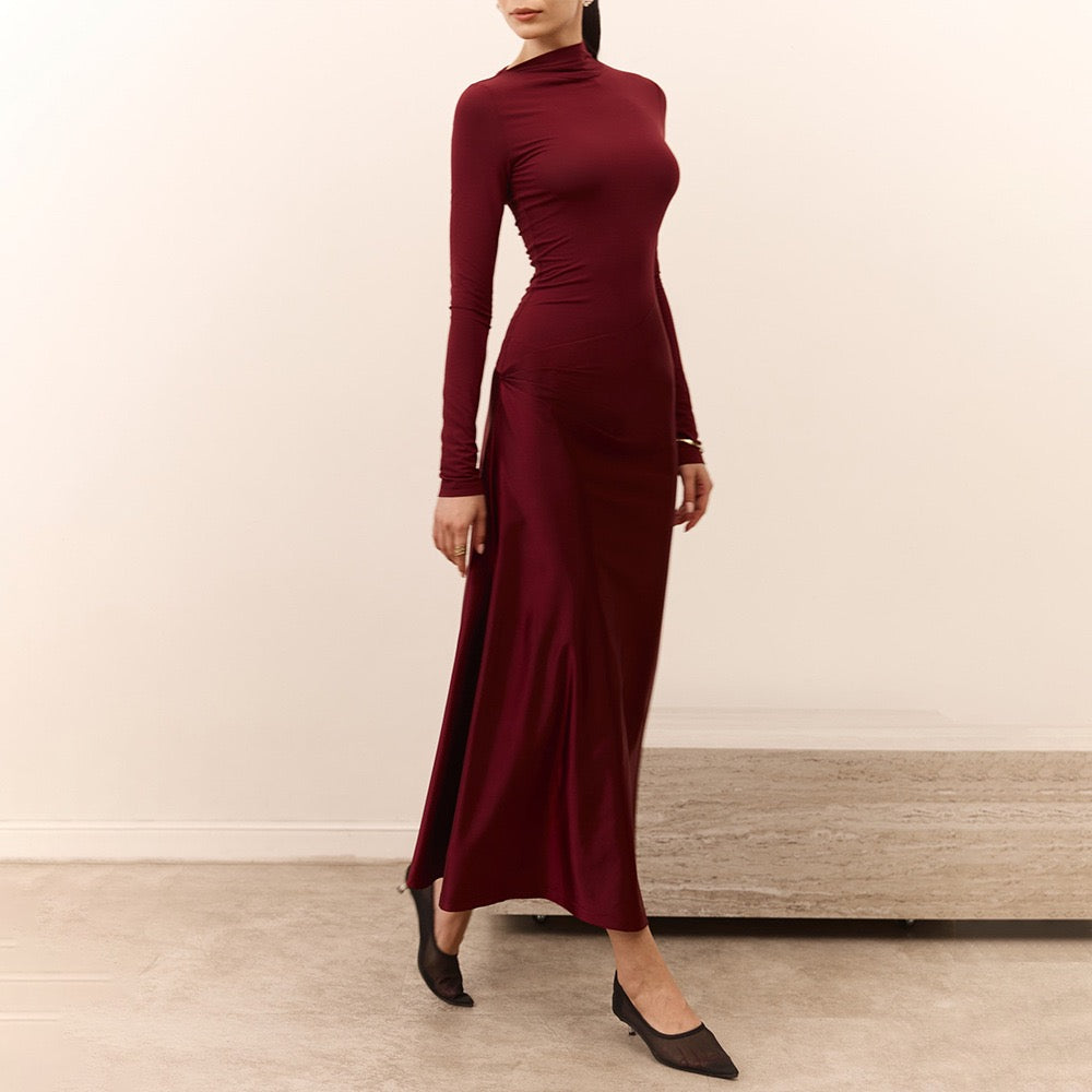 Satin maxi dress - Shiri