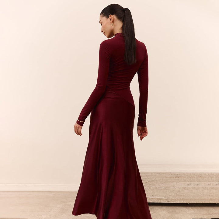 Satin maxi dress - Shiri