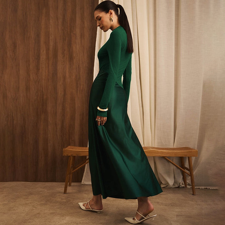 Satin maxi dress - Shiri