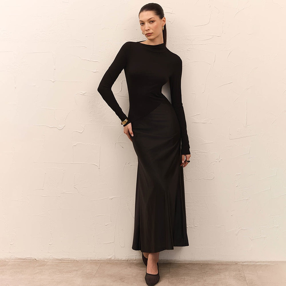 Satin maxi dress - Shiri