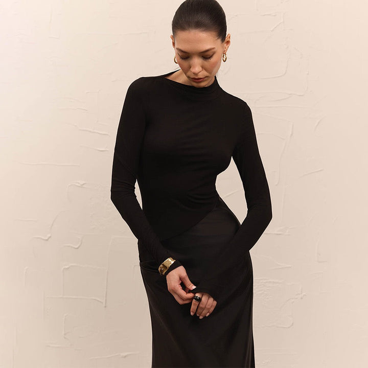 Satin maxi dress - Shiri