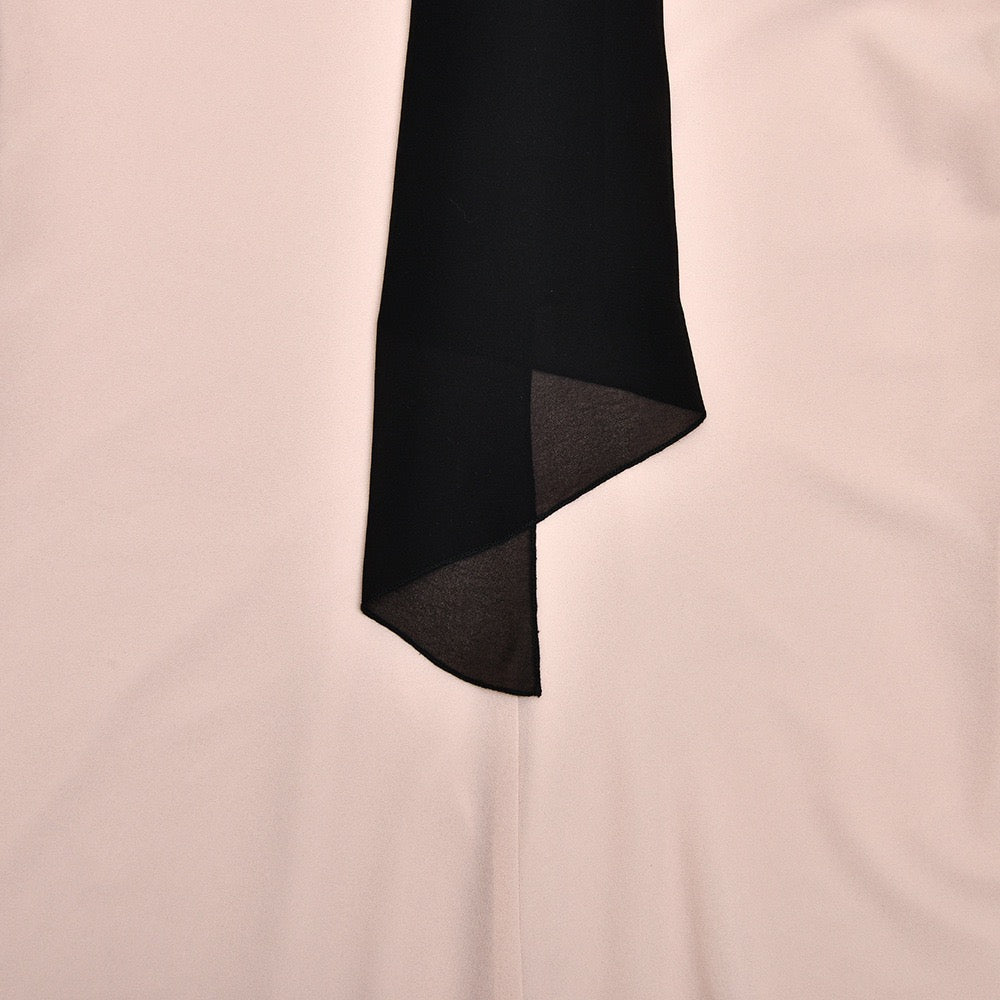 Strapless mini dress in chiffon and velvet design - GADE