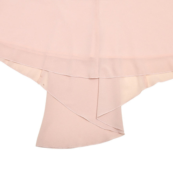 Strapless mini dress in chiffon and velvet design - GADE