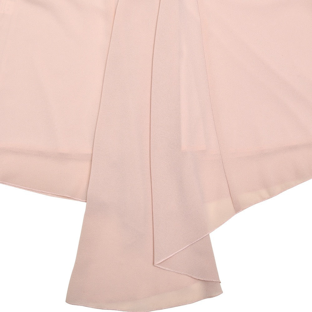 Strapless mini dress in chiffon and velvet design - GADE