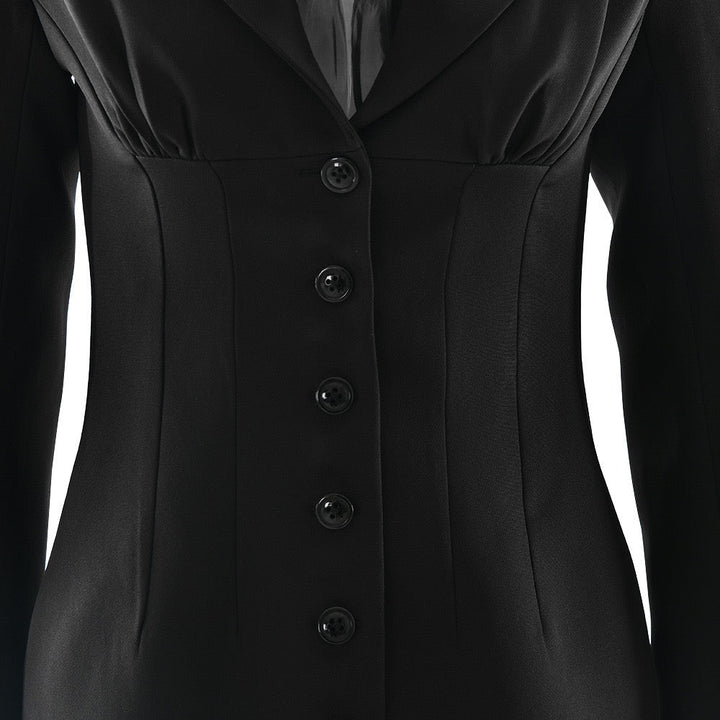 Tailored mini dress with button design - Maxi