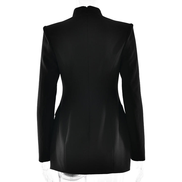 Tailored mini dress with elegant design, button closure - Diane