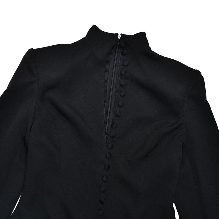 Tailored mini dress with elegant design, button closure - Diane