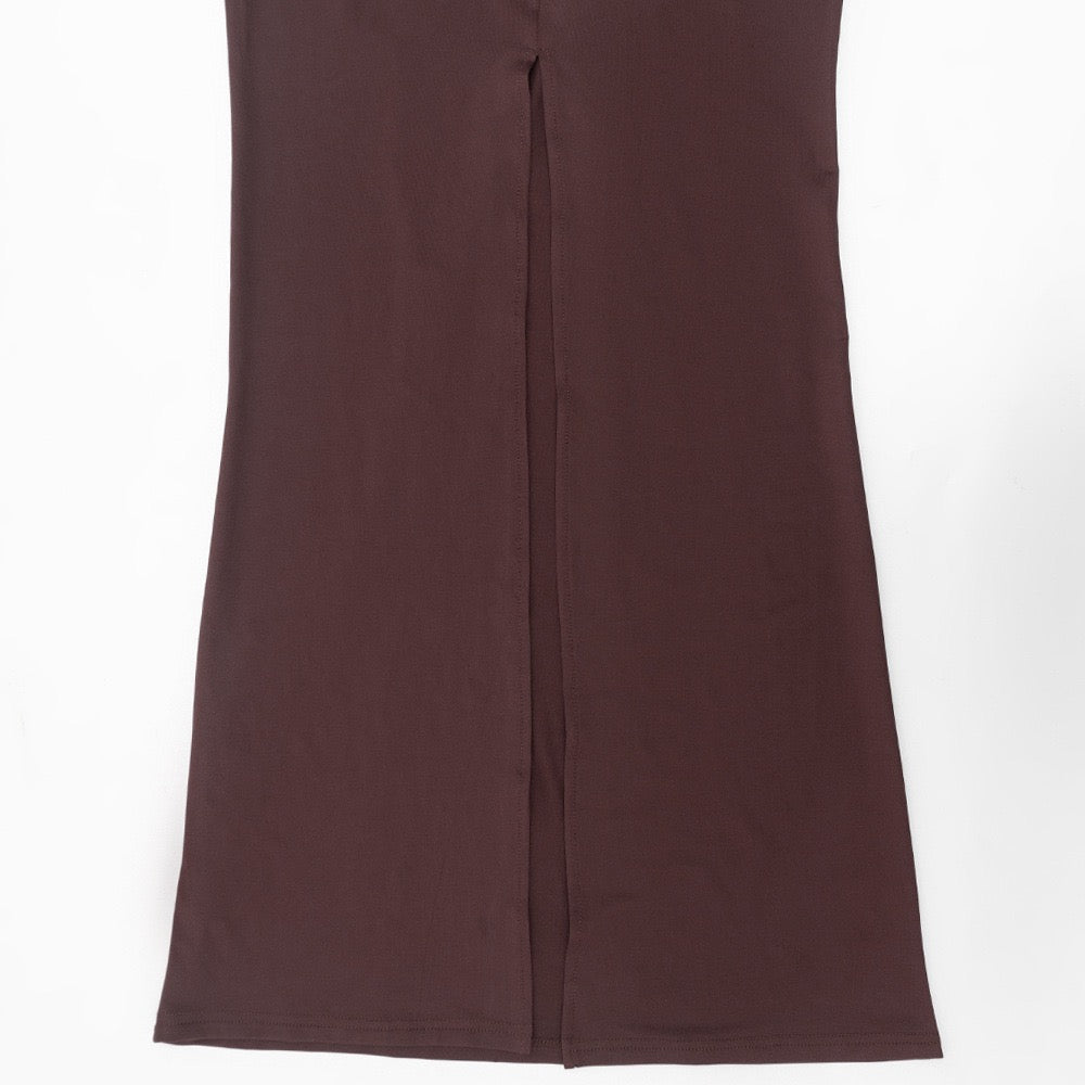 Maxi dress with gathered design - ROS