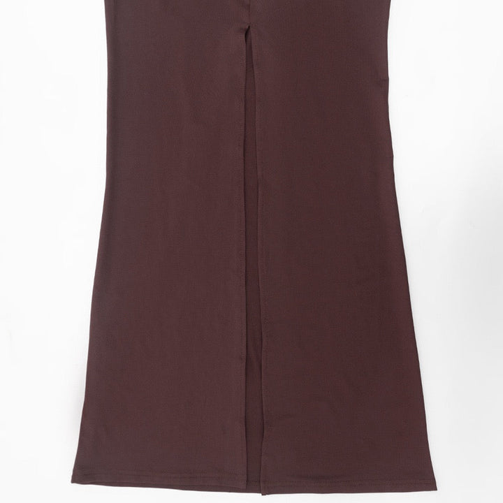 Maxi dress with gathered design - ROS