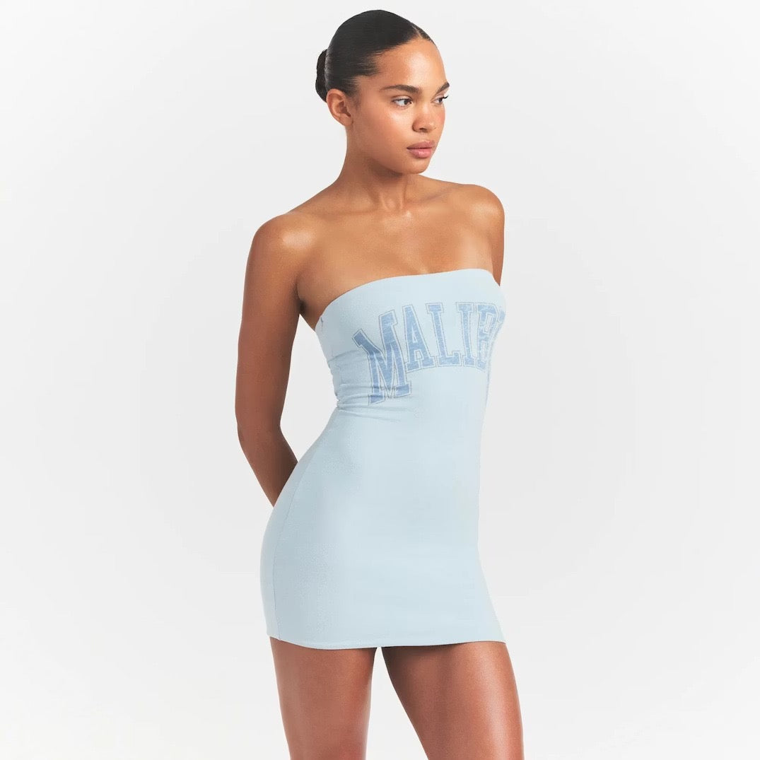 Kails strapless fitted mini dress in shaping fabric