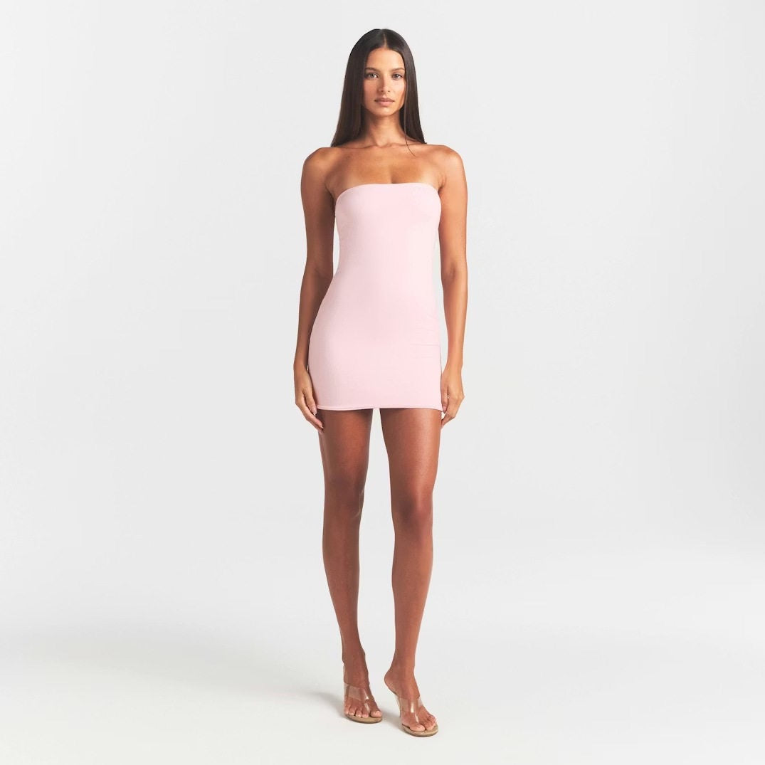 Kails strapless fitted mini dress in shaping fabric