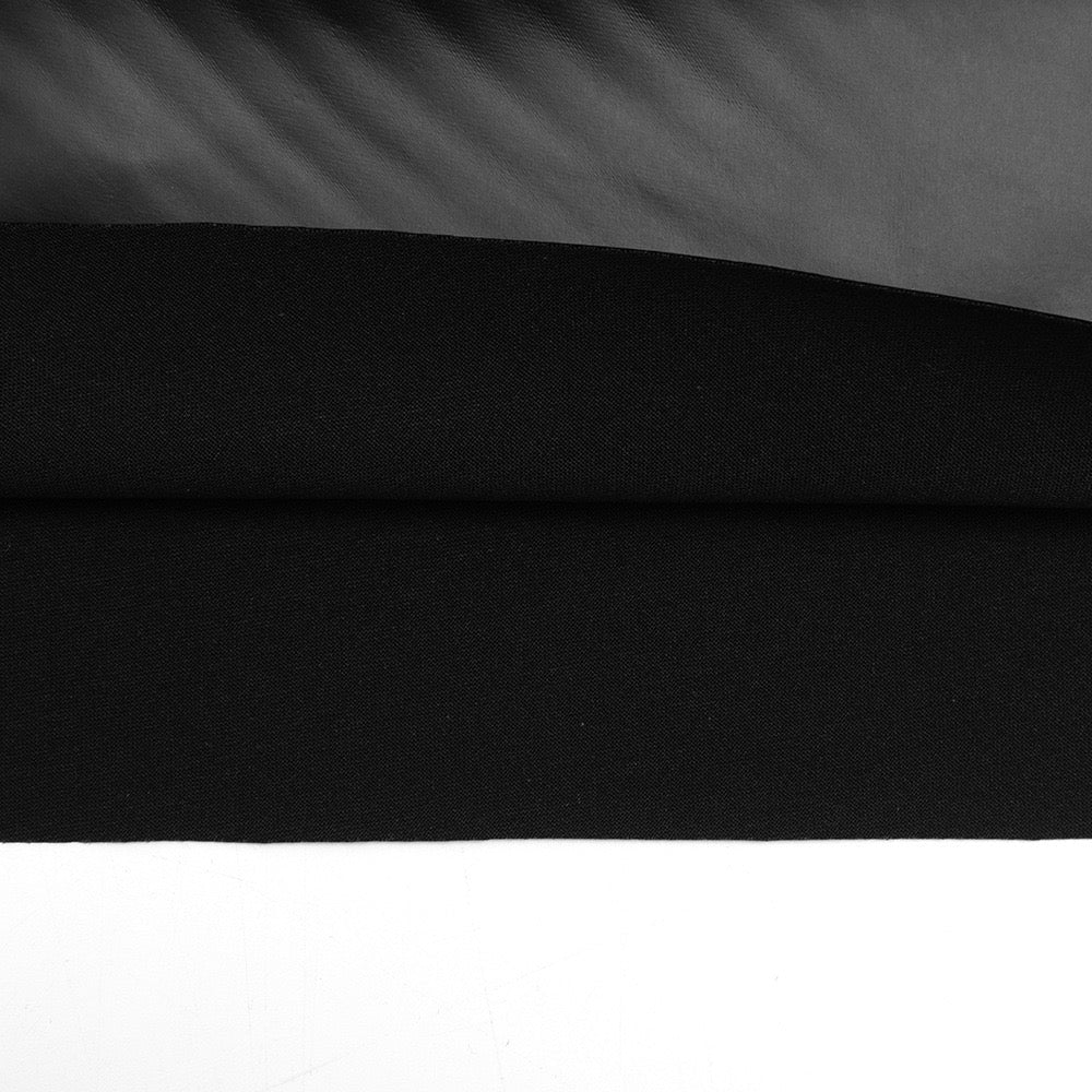 Faux leather mini dress with ruffle and pleats - RAYN