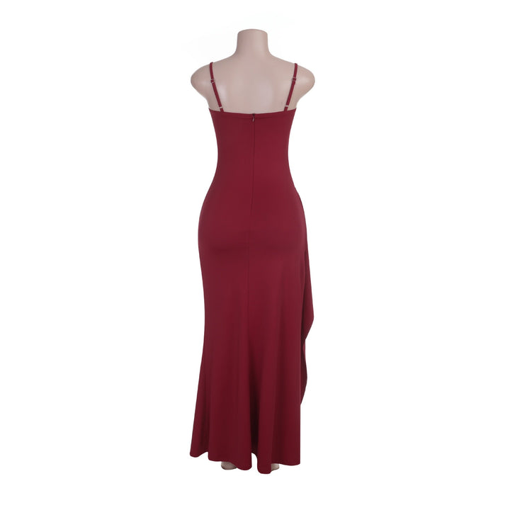 Lace-detail maxi dress with a slit – BELLY