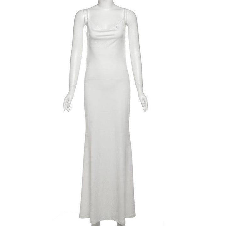 Maxi dress with lace trim - Lin
