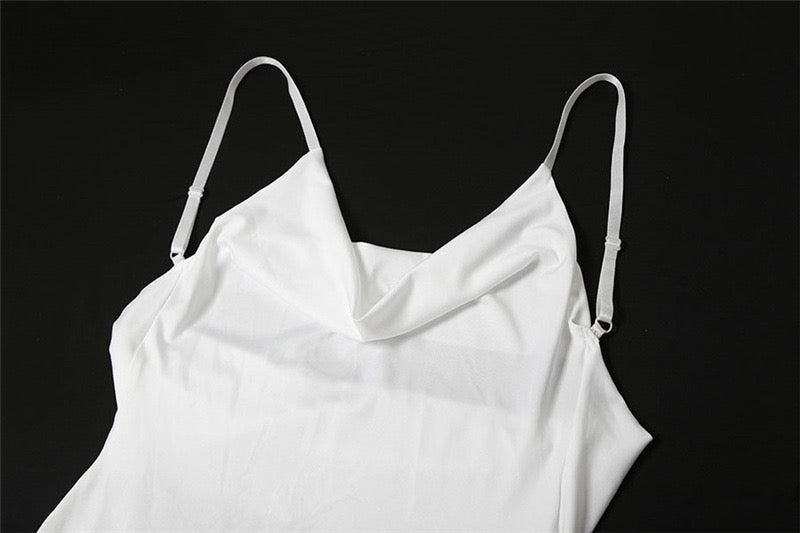 Maxi dress with lace trim - Lin