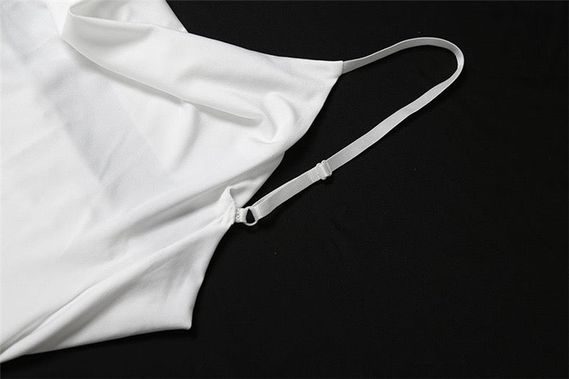 Maxi dress with lace trim - Lin