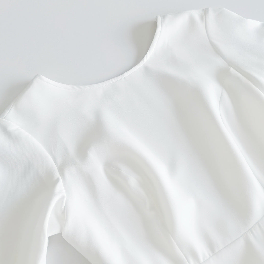 A-line satin midi dress - Hivera