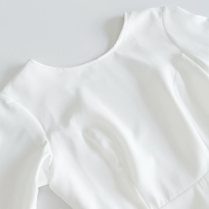 A-line satin midi dress - Hivera