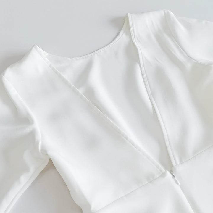 A-line satin midi dress - Hivera