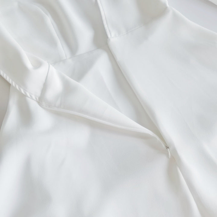 A-line satin midi dress - Hivera