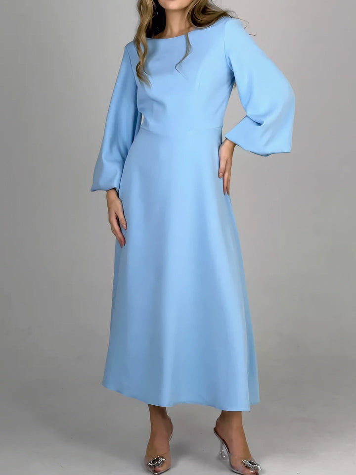 A-line satin midi dress - Hivera