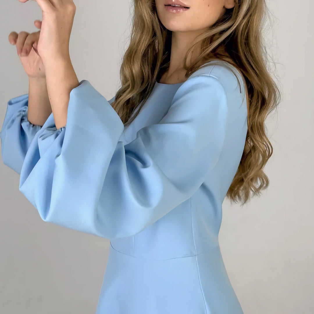 A-line satin midi dress - Hivera