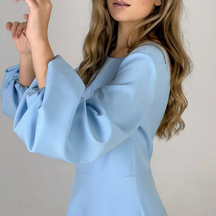 A-line satin midi dress - Hivera