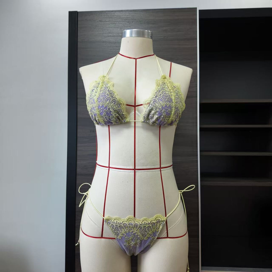 Lace-trimmed bikini swimsuit – Shaya