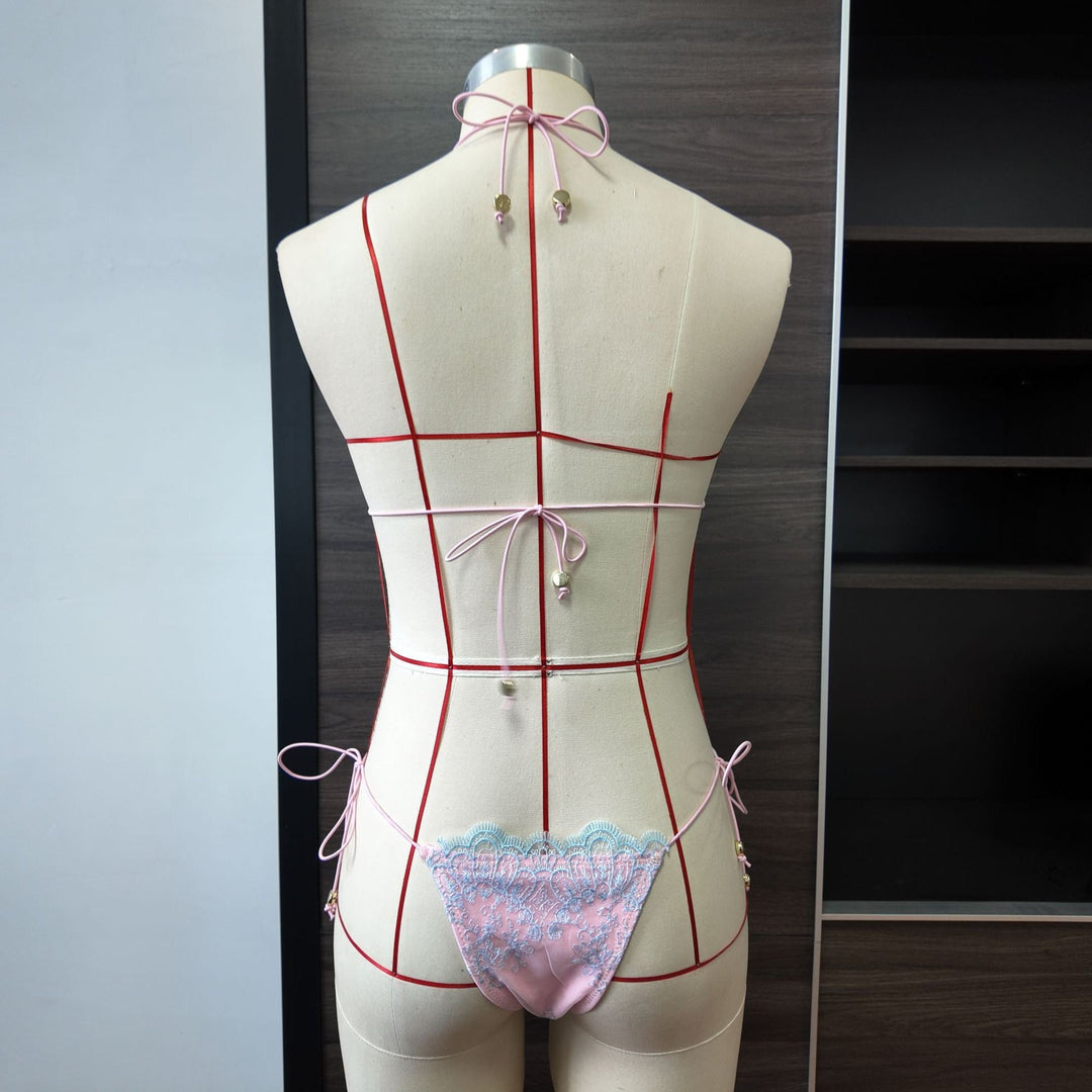 Lace-trimmed bikini swimsuit – Shaya