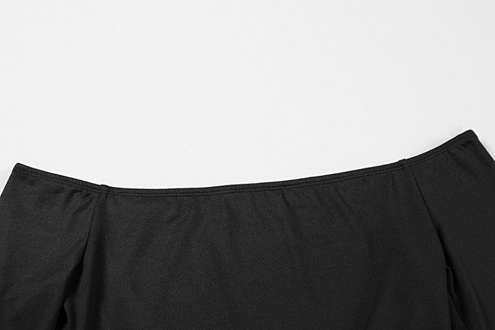 Off-the-shoulder maxi dress with slit design - Vienna