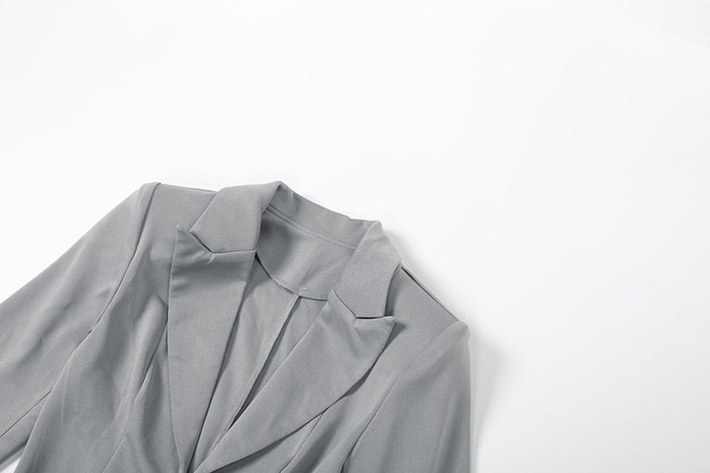 Tailored mini dress with pleats - DIN