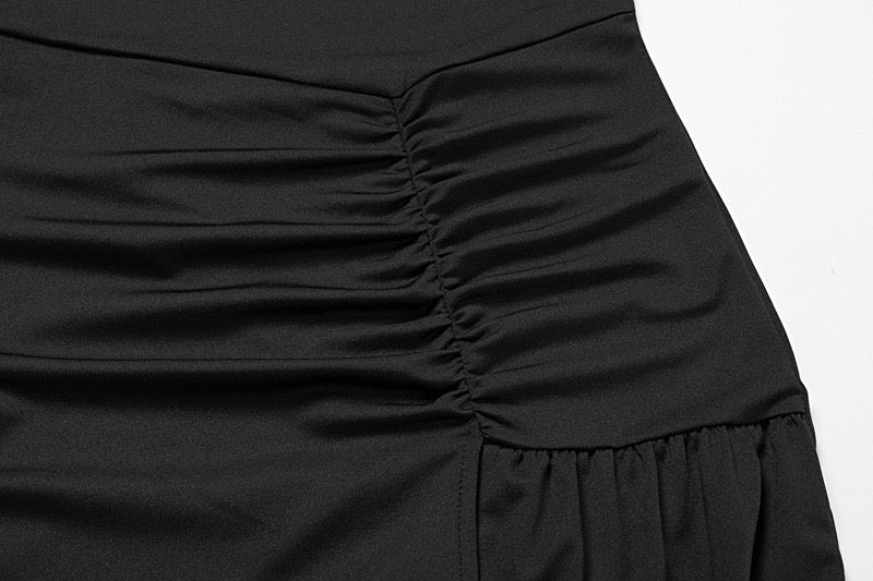 Pleated maxi dress with slit design - Regine