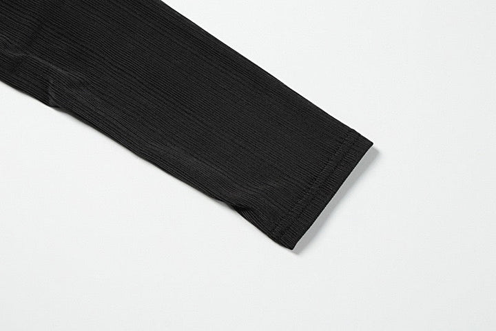 Pleated maxi dress with slit and buckle design - Prudy