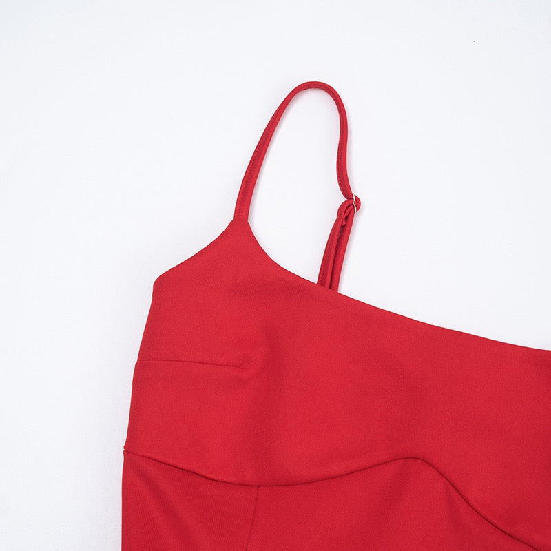 A-line mini dress - Almond