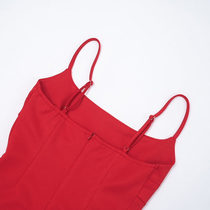 A-line mini dress - Almond