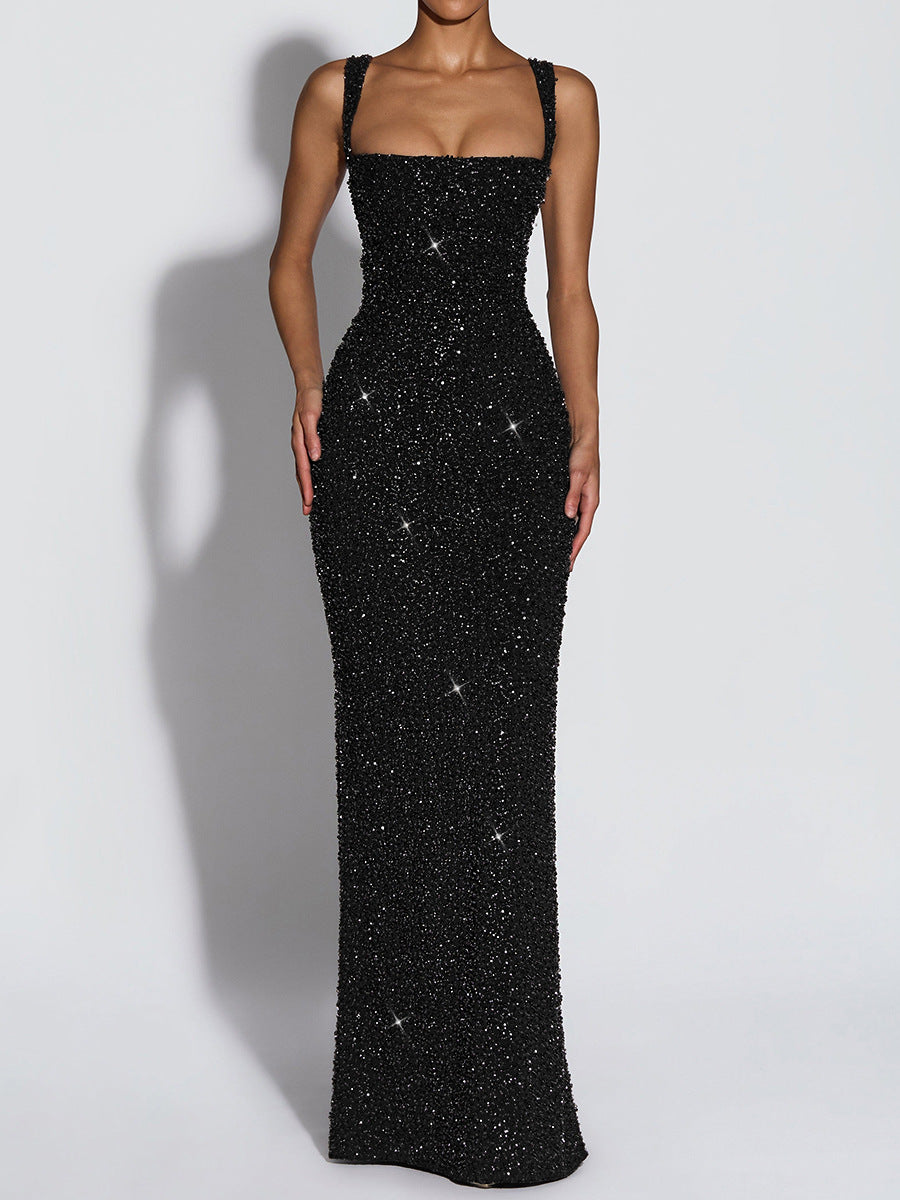 PUSH sequin maxi dress