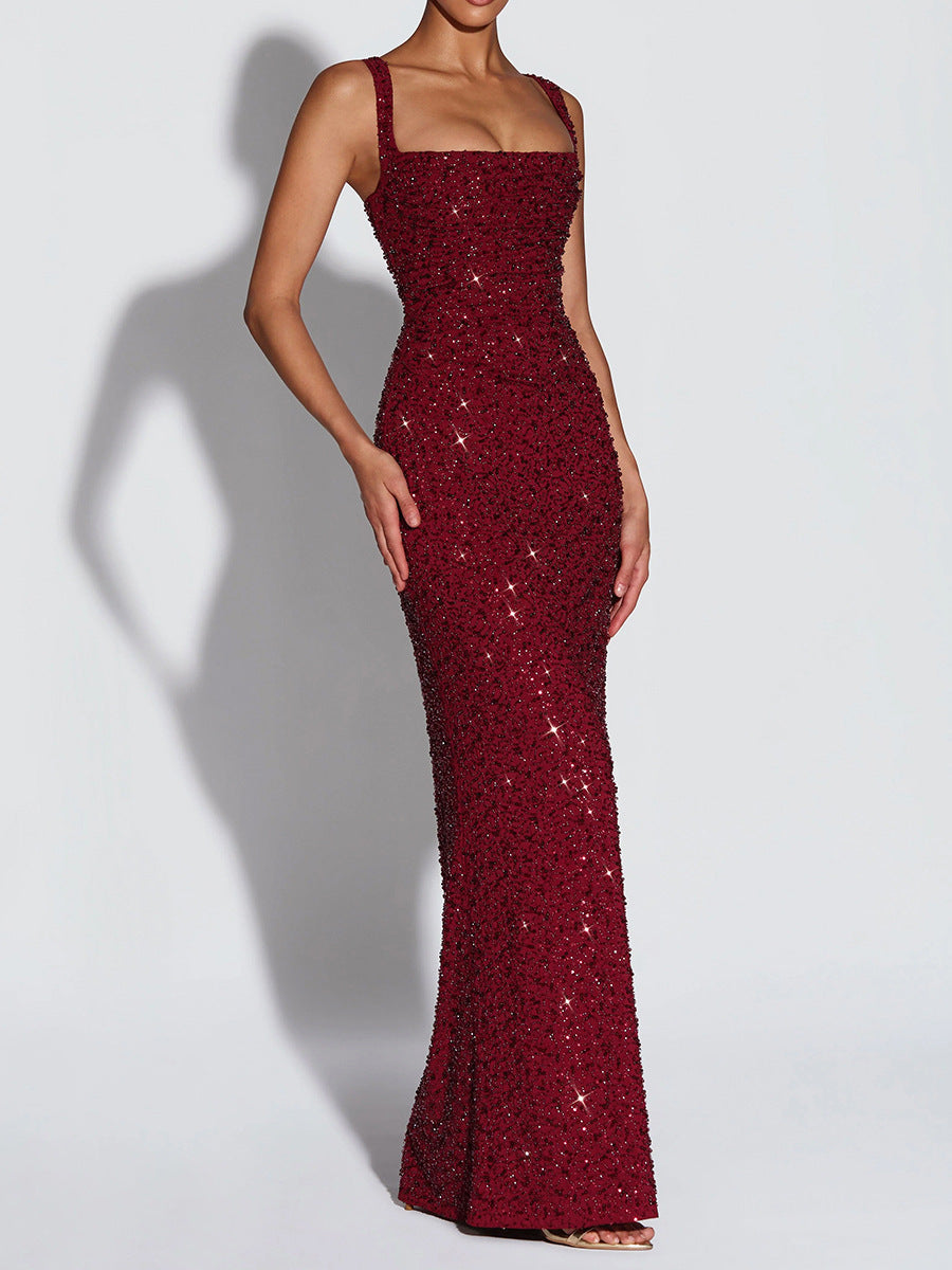 PUSH sequin maxi dress