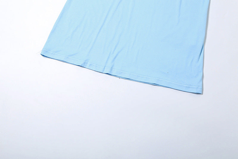 שמלת מקסי בעיצוב קרוס קיפולים קשירה בגב - מאר