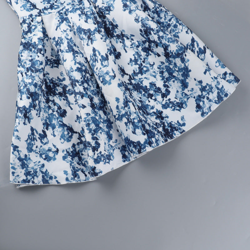 שמלת מיני מלמלה קשירות בכתפיות - פלורין